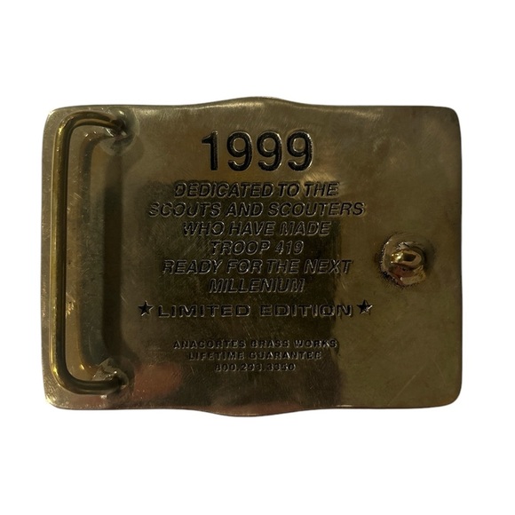 Vintage Boy Scout Brass Belt Buckle - Picture 2 of 2